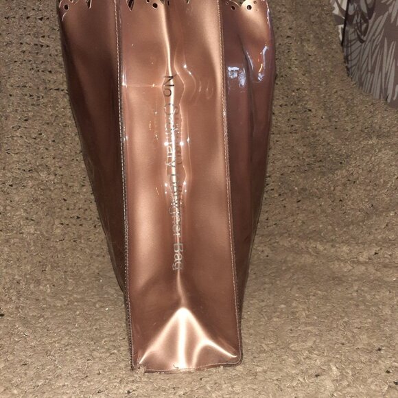 TED BAKER-Large Icon Shopping-Light Brown/Rose Gold-Bow-Excellent - Picture 4 of 7